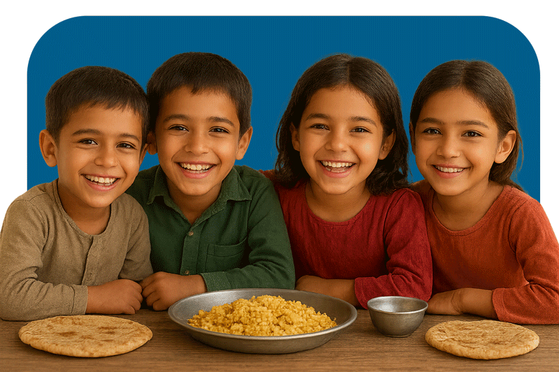 کودکان شاد با یاری شما